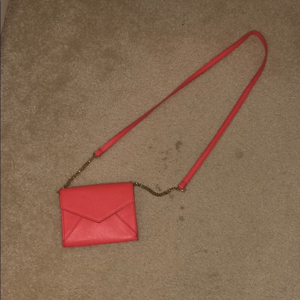 Peach crossbody purse